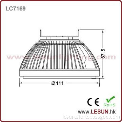 No UV brightness AR111 9W cob led spotlight LC7169